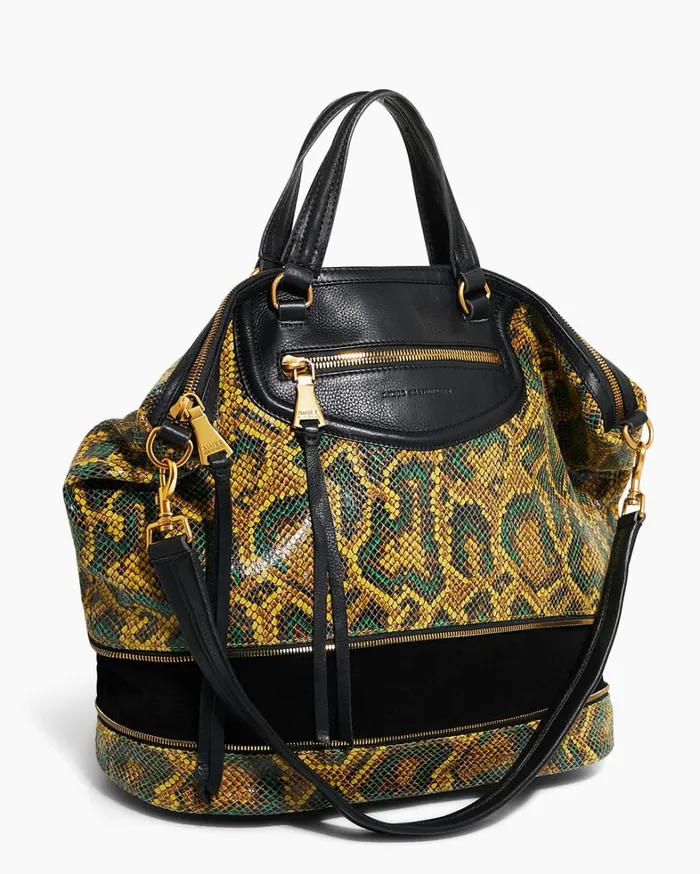 Aimee Kestenberg Tote Bags Women Worth It Expandable Tote Cumin Snake
