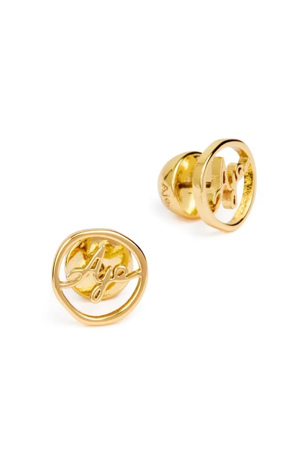 Aje Signature Round Stud Gold Women Aje Jewelry