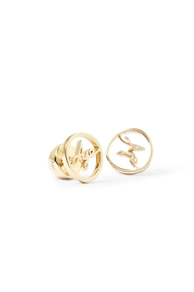Aje Signature Round Stud Gold Women Aje Jewelry