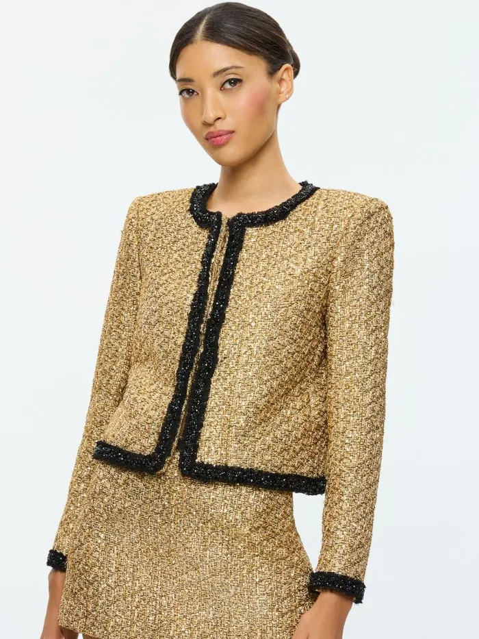 Alice Olivia Gold Women Matching Sets
