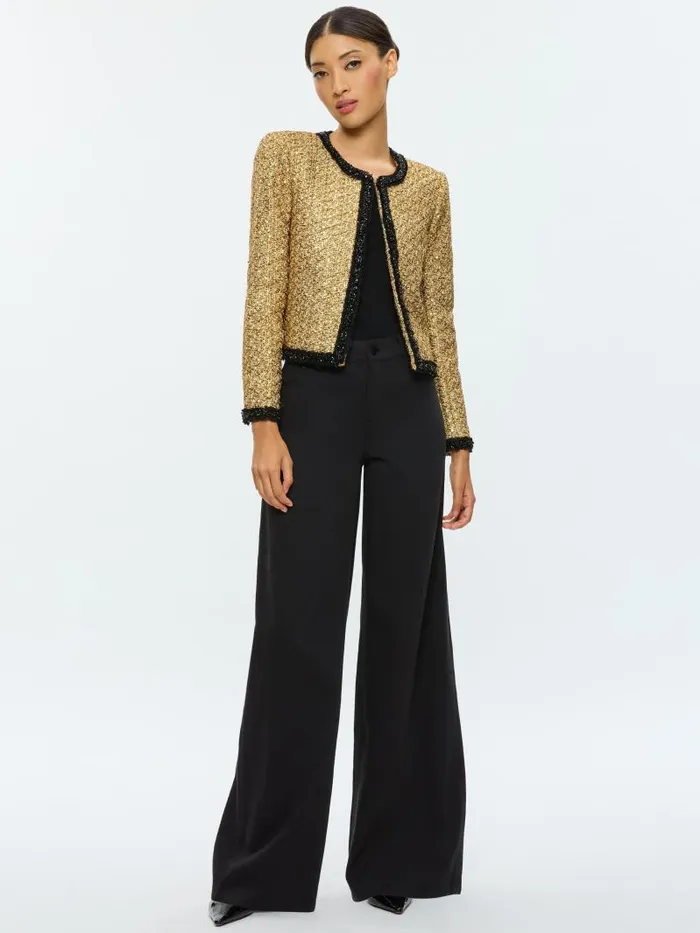 Alice Olivia Gold Women Matching Sets