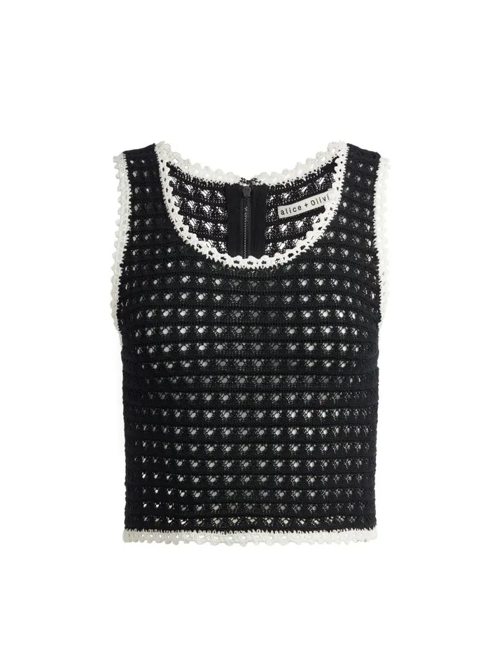 Alice Olivia KAMILA TANK Blackvanilla Women Tops