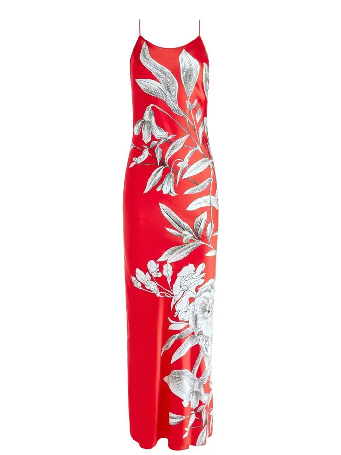 Alice Olivia PALOMA CAMI MAXI SLIP DRESS Drifting By Women Dresses