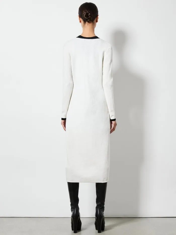 Alice Olivia SIBEL BOW CARDIGAN Ecrublack Women Sweaters
