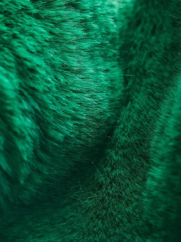 Alice Olivia YETTA DROP SHOULDER FAUX FUR MAXI COAT Forest Green Women Jackets Coats