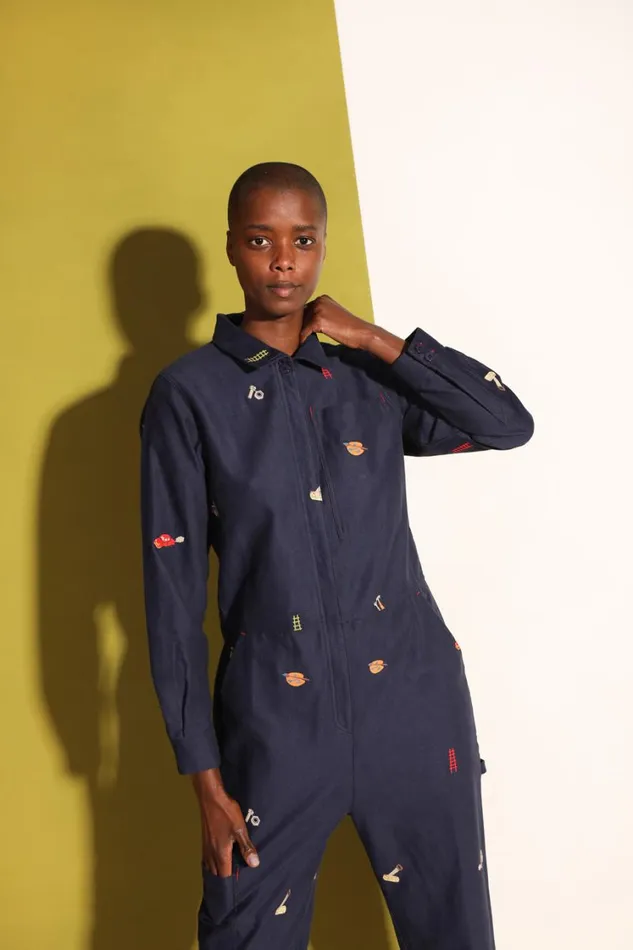 Angus Boilersuit Workshop Embroidery Womens LF Markey One Pieces