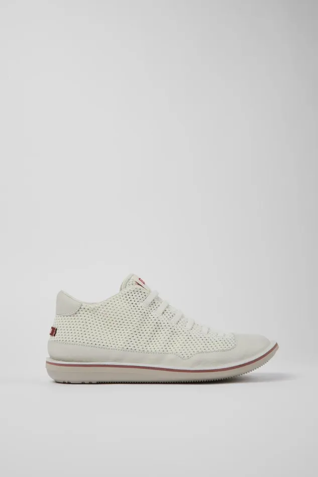 Ankle Boots Men Camper Beetle White TextileLeather Basket Bootie Ankle Boots Men Camper Beetle White TextileLeather Basket Bootie
