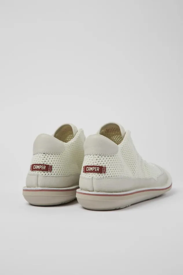Ankle Boots Men Camper Beetle White TextileLeather Basket Bootie Ankle Boots Men Camper Beetle White TextileLeather Basket Bootie