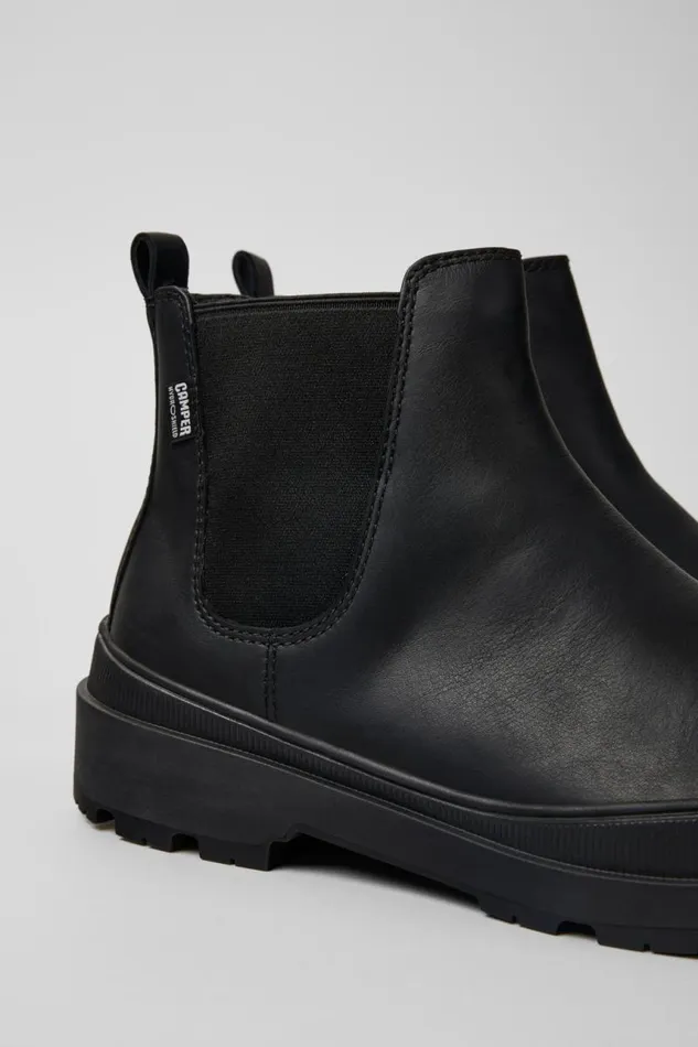 Ankle Boots Men Camper Brutus Trek HYDROSHIELD MICHELIN Black Leather Ankle Boots