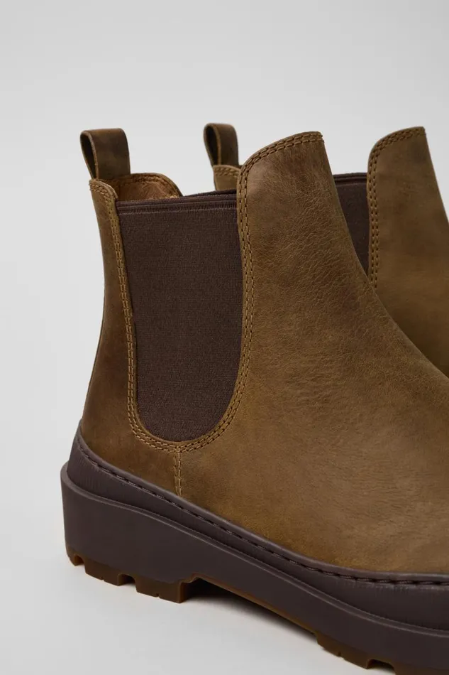 Ankle Boots Men Camper Brutus Trek MICHELIN Brown Nubuck Ankle Boots