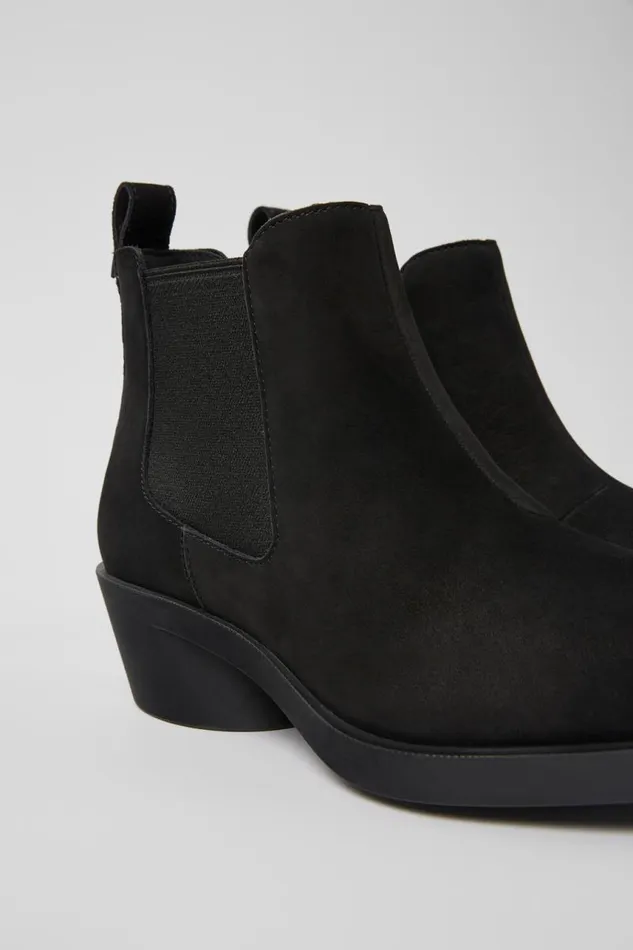 Ankle Boots Women Camper Bonnie Black Nubuck Ankle Boots