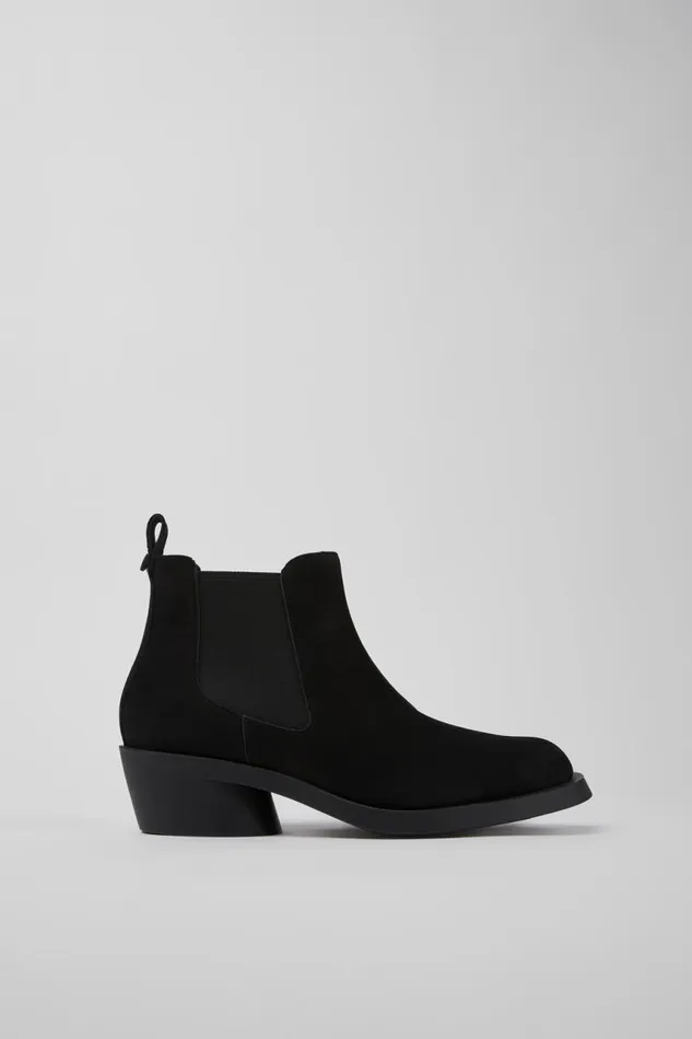 Ankle Boots Women Camper Bonnie Black Nubuck Ankle Boots