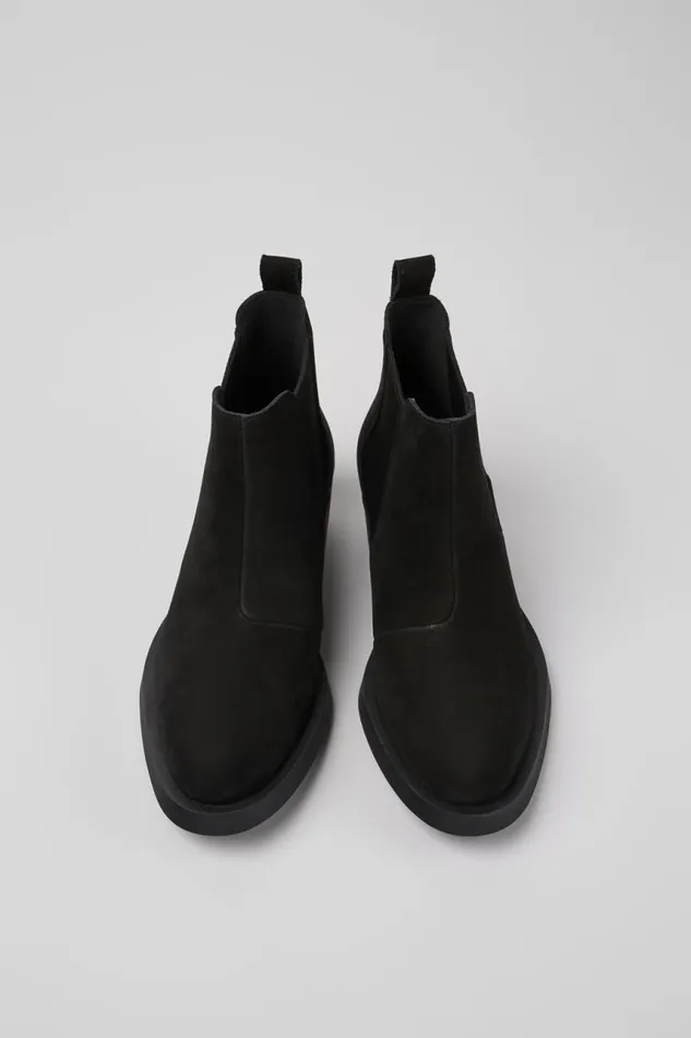 Ankle Boots Women Camper Bonnie Black Nubuck Ankle Boots