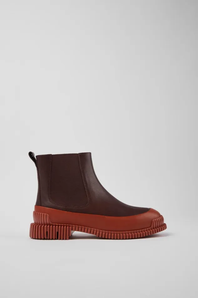 Ankle Boots Women Camper Pix Red And Brown Leather Chelsea Boots Ankle Boots Women Camper Pix Red And Brown Leather Chelsea Boots
