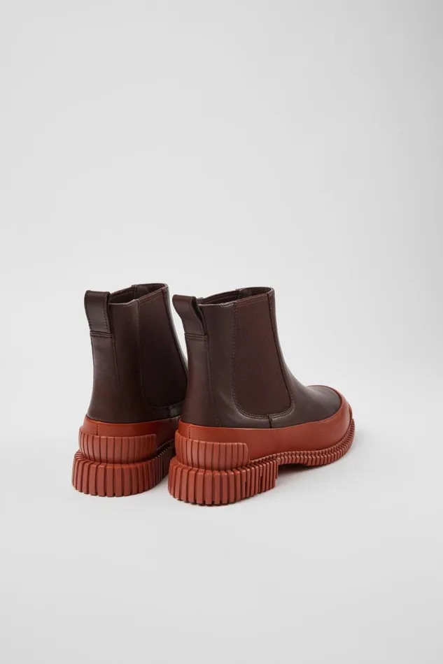 Ankle Boots Women Camper Pix Red And Brown Leather Chelsea Boots Ankle Boots Women Camper Pix Red And Brown Leather Chelsea Boots