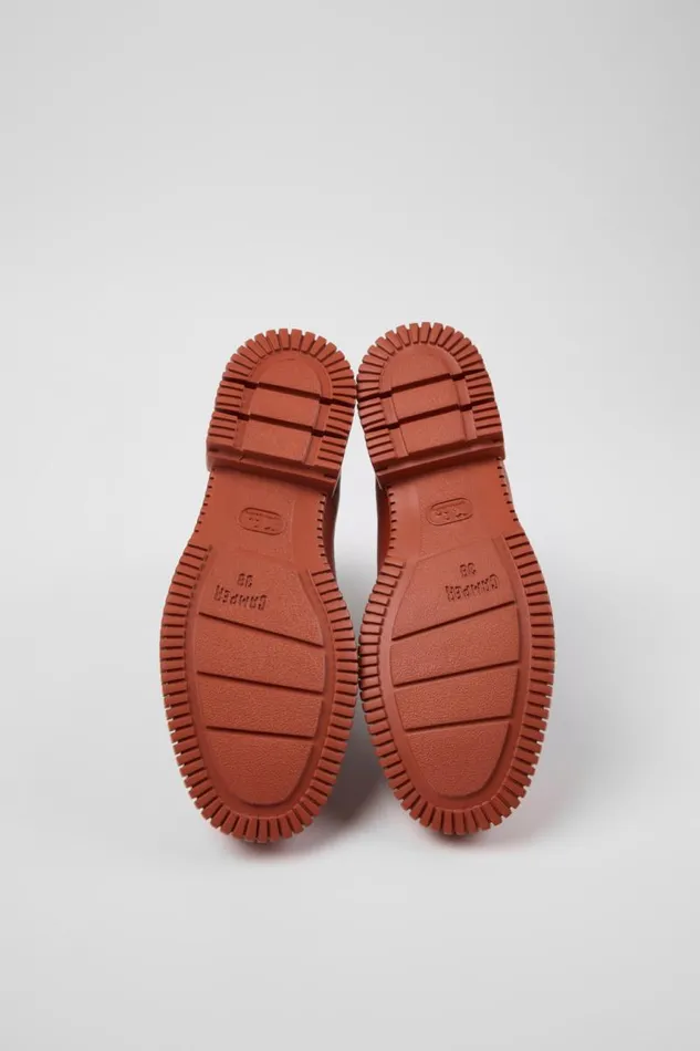 Ankle Boots Women Camper Pix Red And Brown Leather Chelsea Boots Ankle Boots Women Camper Pix Red And Brown Leather Chelsea Boots