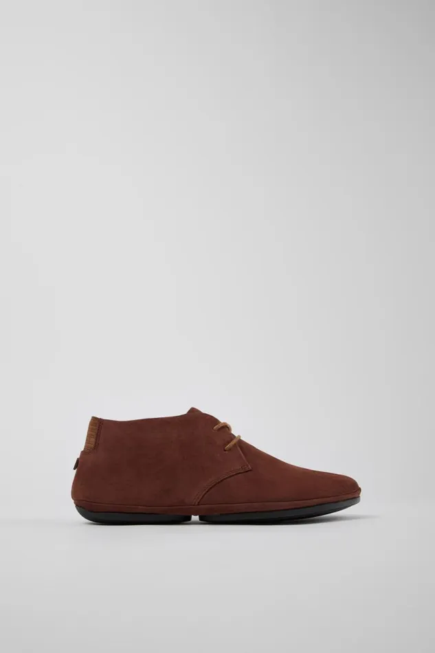 Ankle Boots Women Camper Right Brown Nubuck Ankle Boots