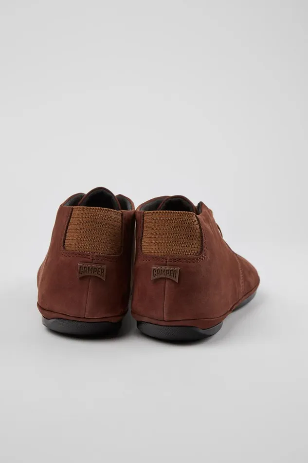 Ankle Boots Women Camper Right Brown Nubuck Ankle Boots