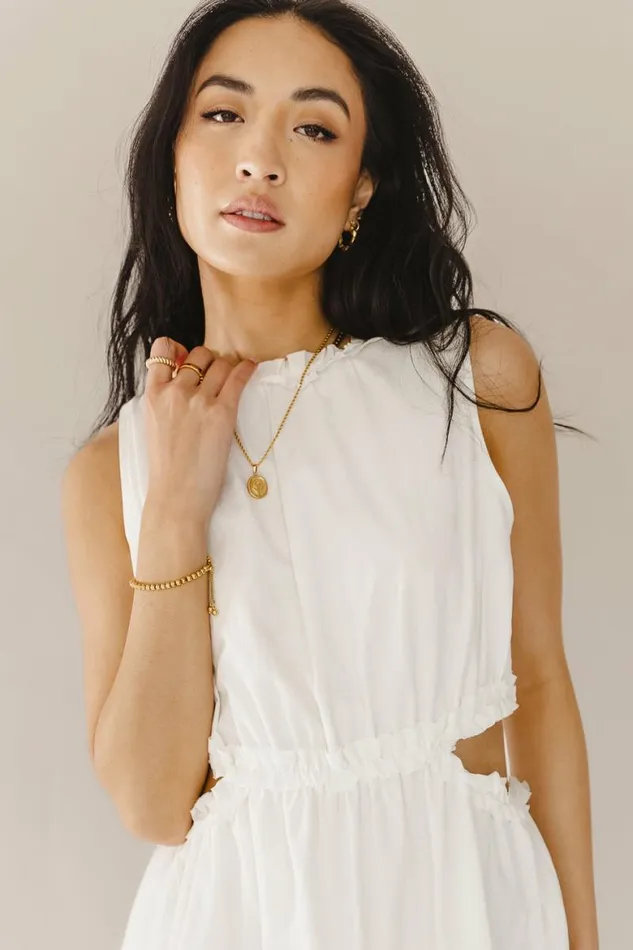 Annie Midi Dress In White 8211 FINAL SALE White Women Bohme Dresses
