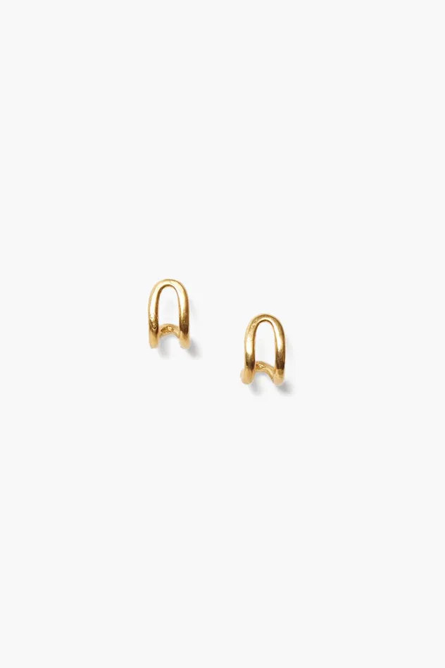 Arc Huggies Yellow Gold Women Chan Luu Earrings