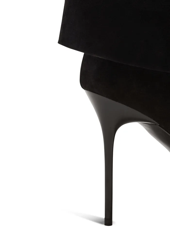 Ariel Suede Boots Black Women Balmain Boots