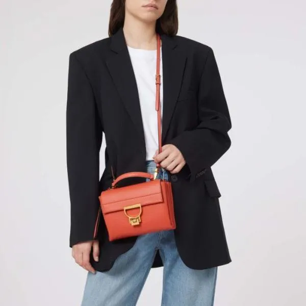 Arlettis Small Grenadine Red Women Coccinelle Top Handle Bag