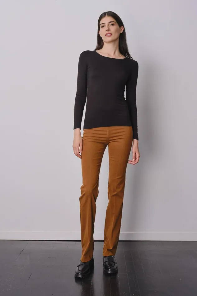 Avenue Montaigne BECCA Flannel Cedar Women Pants