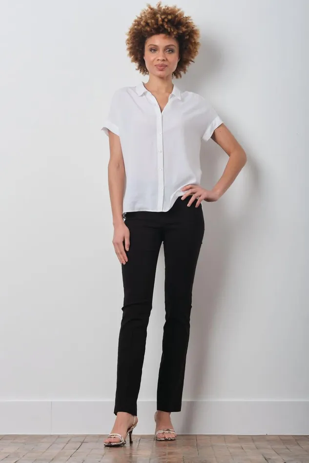 Avenue Montaigne BECCA Signature Black Women Pants