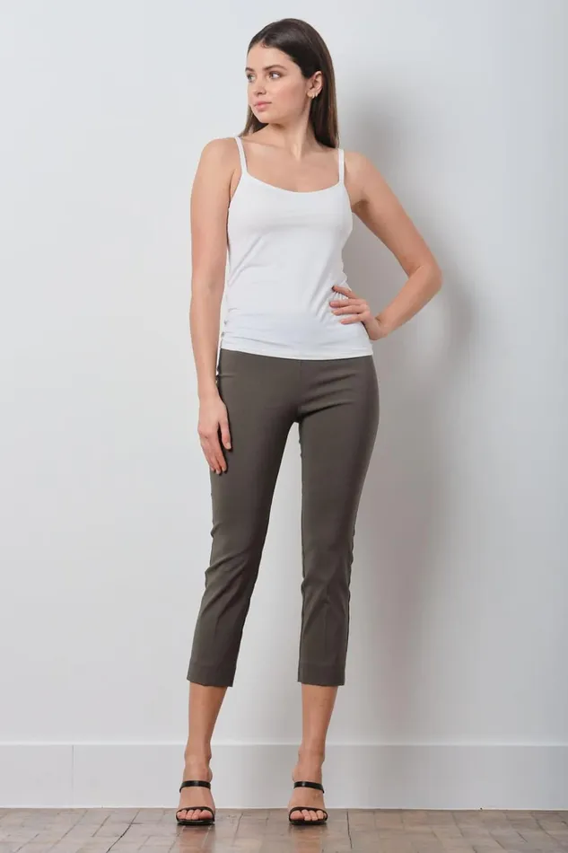 Avenue Montaigne BRIGITTE Signature Olive Green Women Pants
