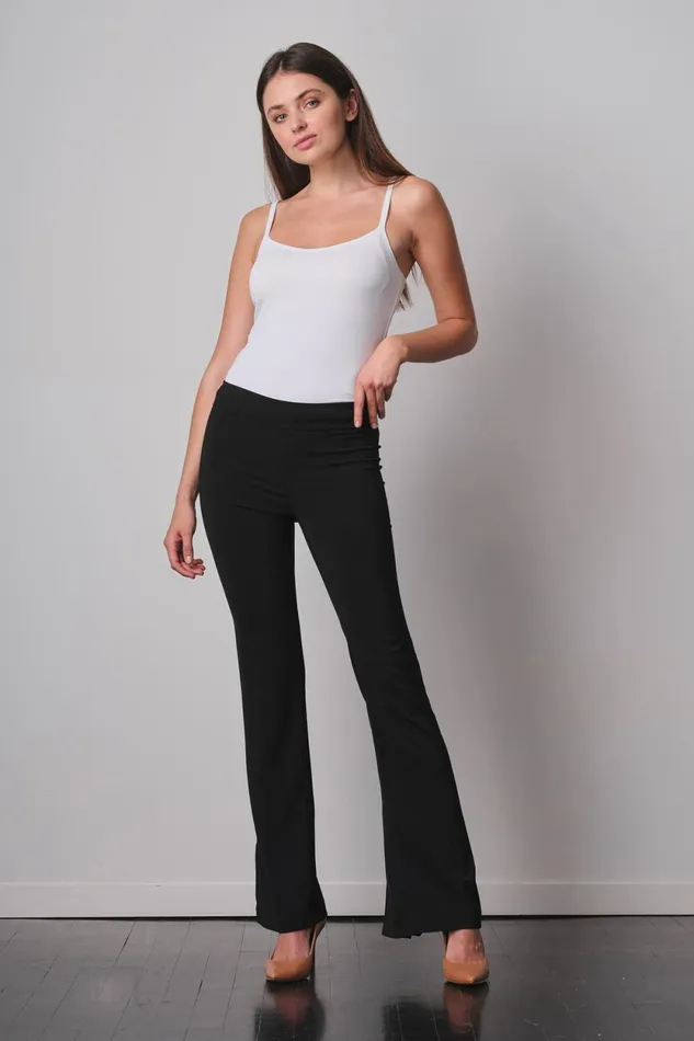 Avenue Montaigne FOXY Crepe Black Women Pants