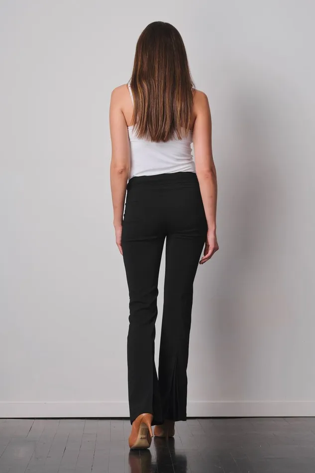Avenue Montaigne FOXY Crepe Black Women Pants