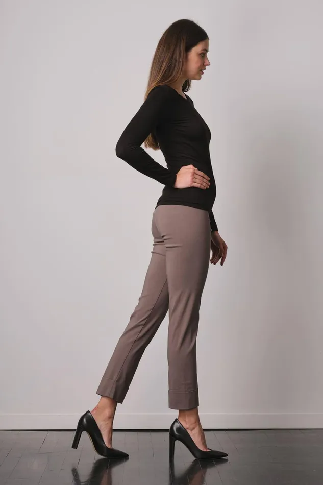 Avenue Montaigne FRANCO Signature Taupe Women Pants Avenue Montaigne FRANCO Signature Taupe Women Pants