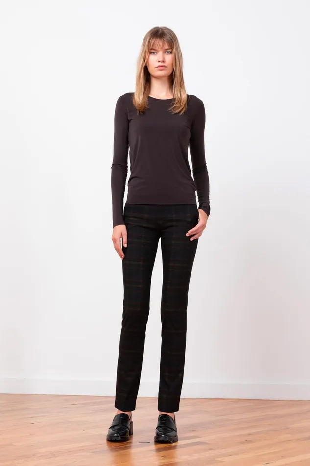 Avenue Montaigne LOUIS Black Watch Women Pants