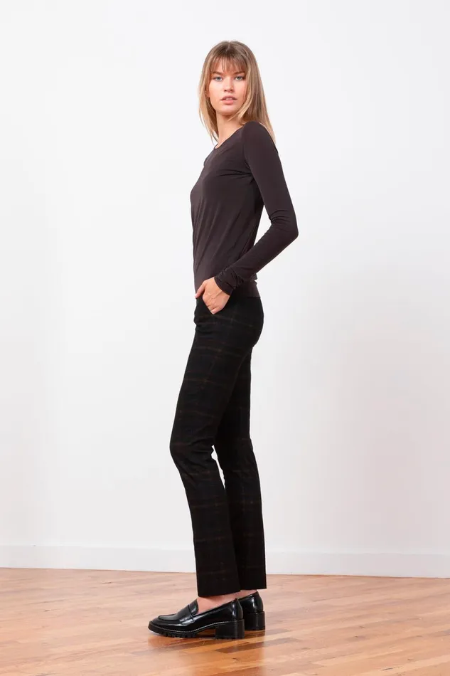 Avenue Montaigne LOUIS Black Watch Women Pants Avenue Montaigne LOUIS Black Watch Women Pants