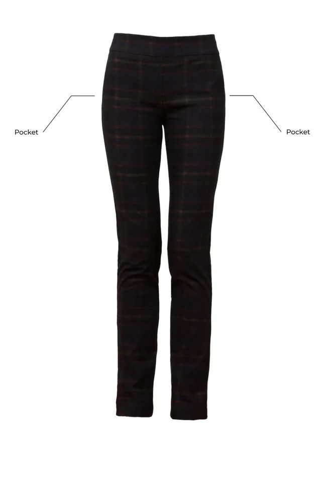 Avenue Montaigne LOUIS Black Watch Women Pants Avenue Montaigne LOUIS Black Watch Women Pants