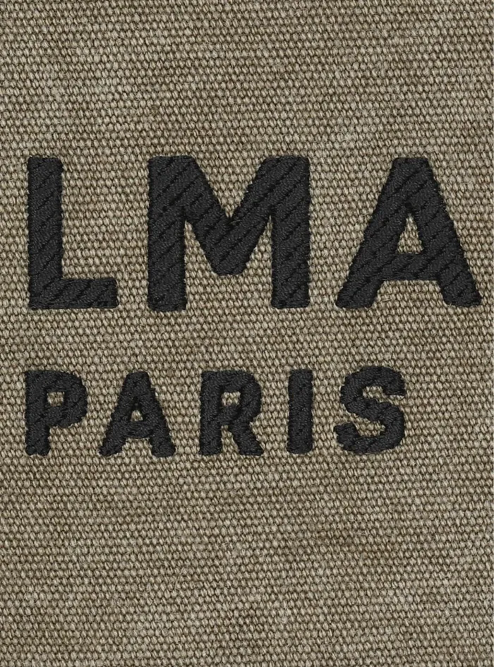 BArmy Canvas And Leather Clutch Khaki Women Balmain Crossbody Bags