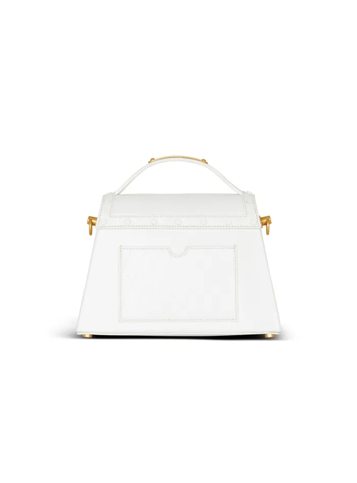 BBuzz Dynasty Bag In Diamondembossed Calfskin White Women Balmain Handbags
