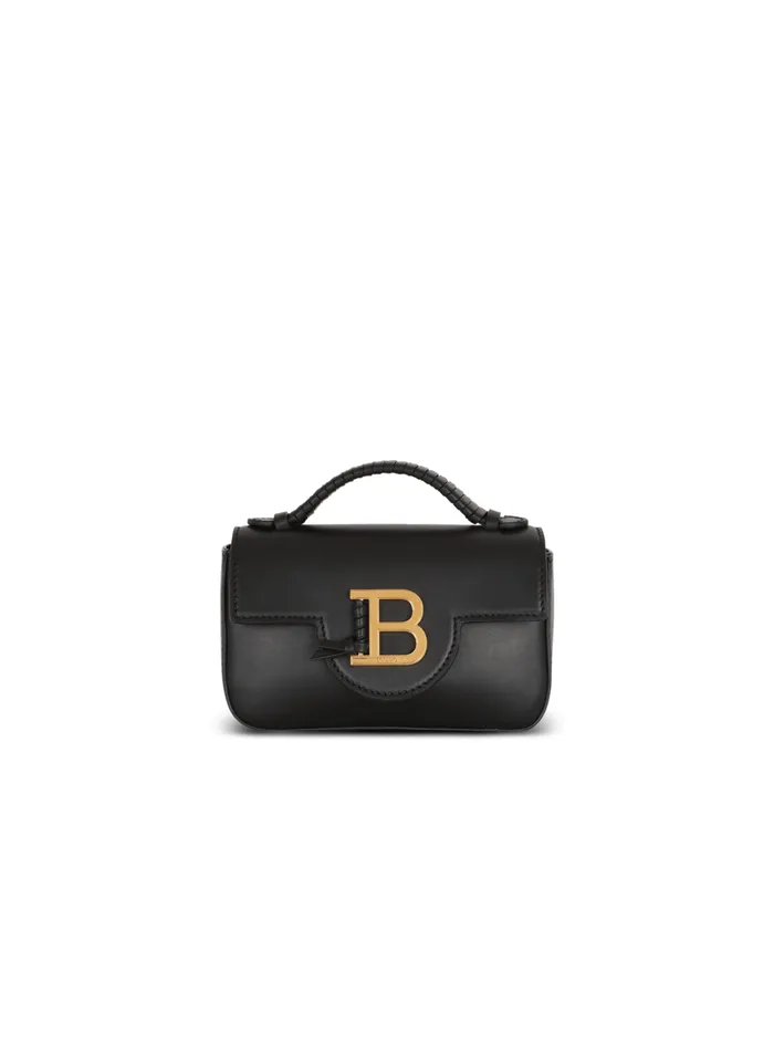 BBuzz Mini Leather Bag Black Women Balmain Handbags