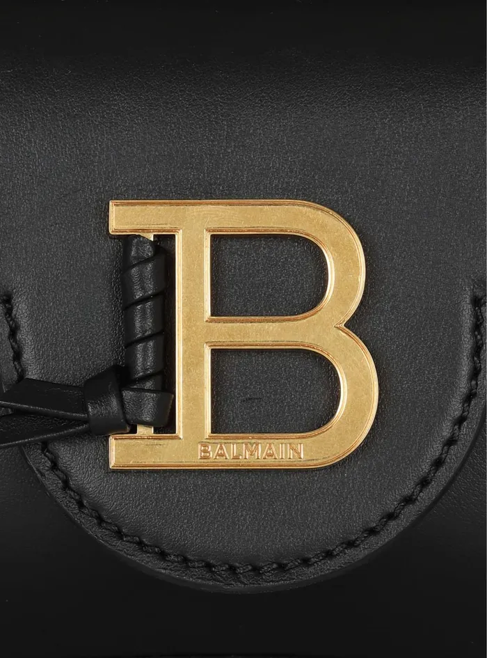 BBuzz Mini Leather Bag Black Women Balmain Handbags