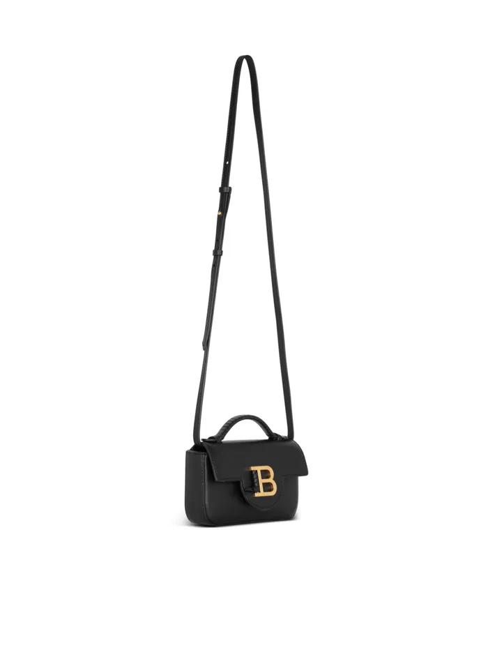 BBuzz Mini Leather Bag Black Women Balmain Handbags
