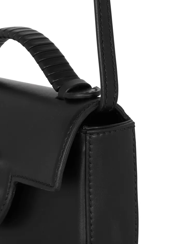 BBuzz Mini Leather Bag Black Women Balmain Handbags