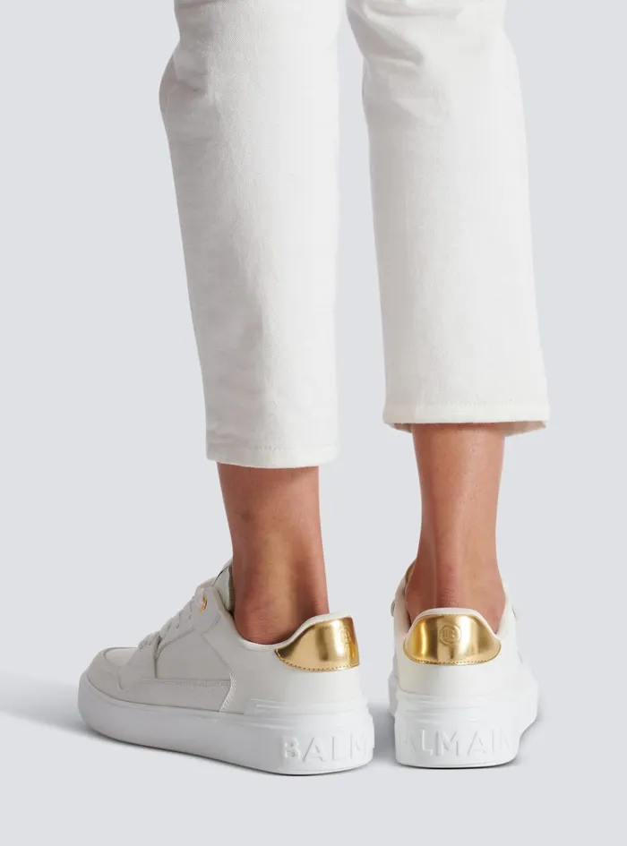 BCourt Flip Sneakers In Calfskin White Women Balmain Sneakers