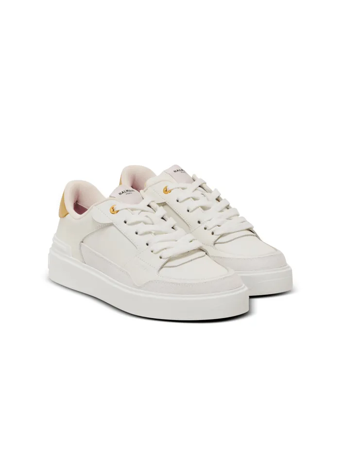 BCourt Flip Sneakers In Calfskin White Women Balmain Sneakers