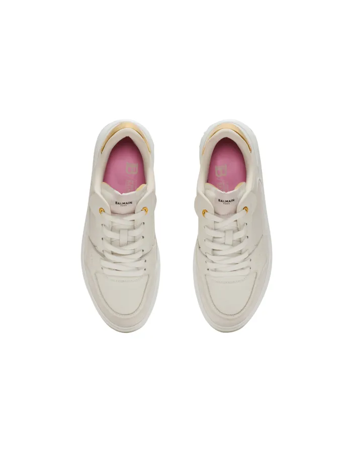 BCourt Flip Sneakers In Calfskin White Women Balmain Sneakers