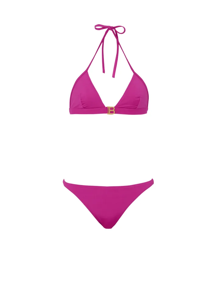 B Triangle Bikini Purple Women Balmain Swimwear