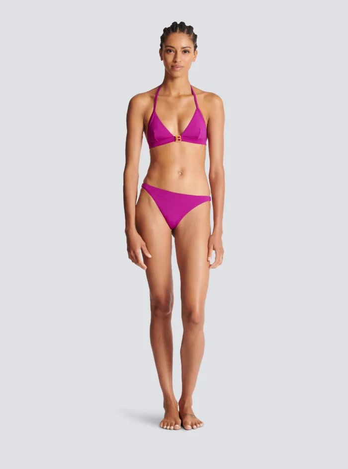 B Triangle Bikini Purple Women Balmain Swimwear
