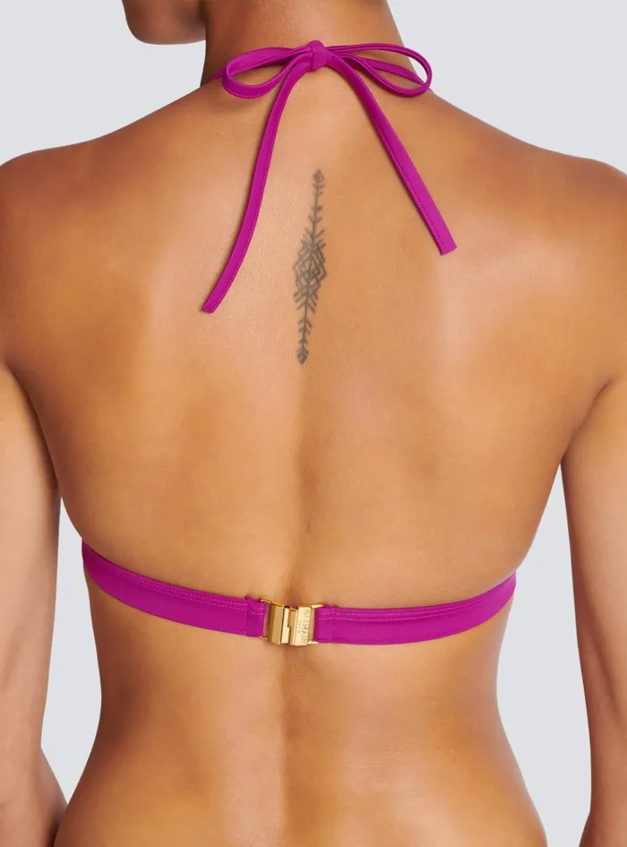 B Triangle Bikini Purple Women Balmain Swimwear