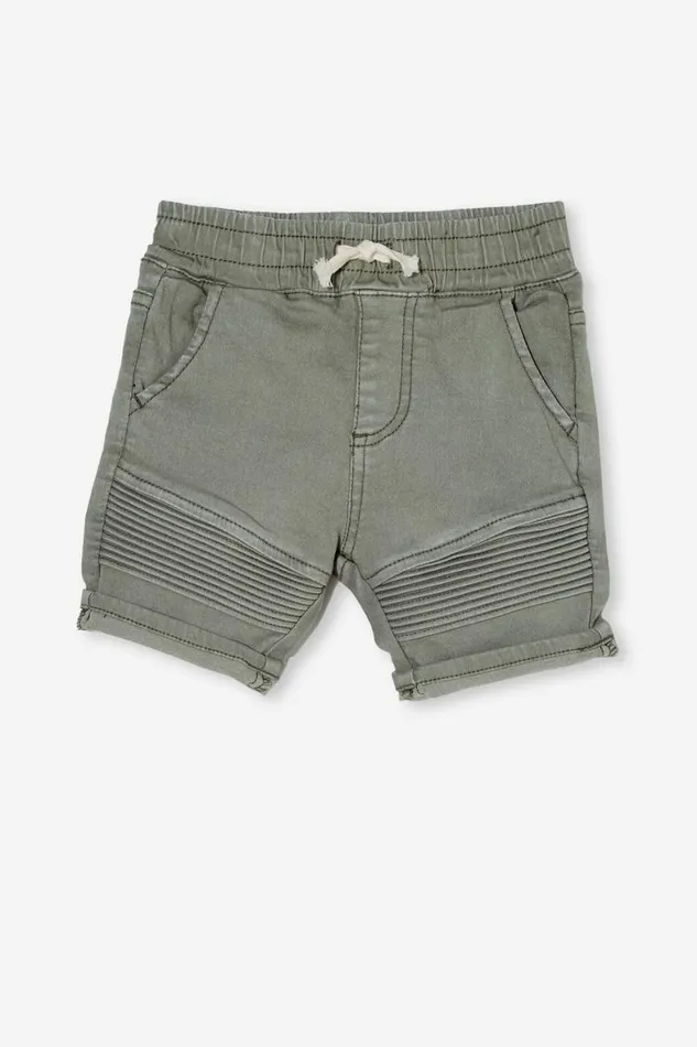 Baby Bottoms Cotton On Jay Moto Short Silver Sage Wash