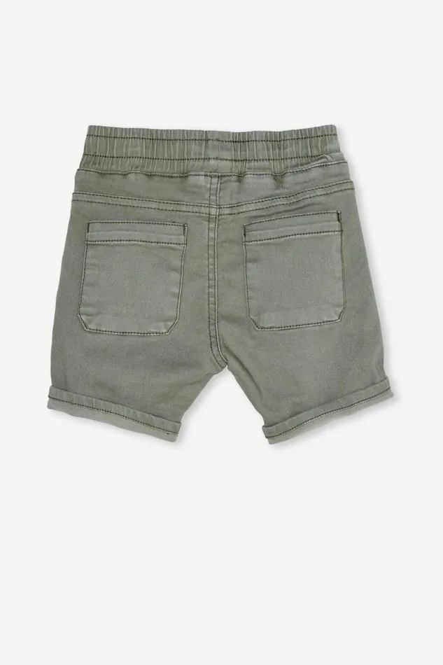 Baby Bottoms Cotton On Jay Moto Short Silver Sage Wash