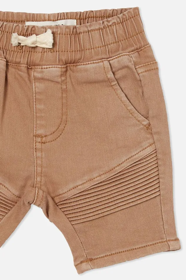 Baby Bottoms Cotton On Jay Moto Short Taupy Brown Wash